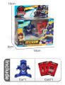 2022 New Cartoon Anime Turning Mecard KURUGY BUCKY GARGOTOS Transformable Robot Car Unicorn Toy Korea TV Action Figure + 3 card. 