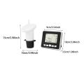 Ultrasonic Wireless Water Tank Liquid Depth Level Meter Sensor LED Display. 
