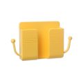 1pcs Wall Mounted Organizer Storage Box Remote Control Mounted Mobile Phone Plug Wall Holder Charging Multifunction Holder Stand. 