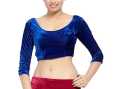 VELVET STRETCHY BLOUSE BEST QUALITYFULL GOOD STITCHING 3/4 SLEEVE. 