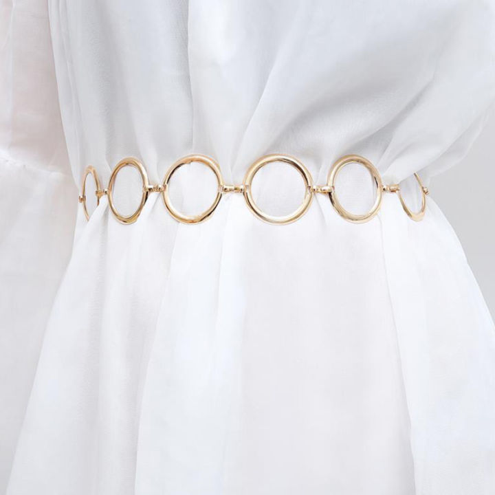 Fashion%20Womens%20Full%20Circle%20Metal%20Wide%20Chain%20Belt%20Waist%20Dress%20Adjusted%20Waistband%20MJD%20-%20Image%207