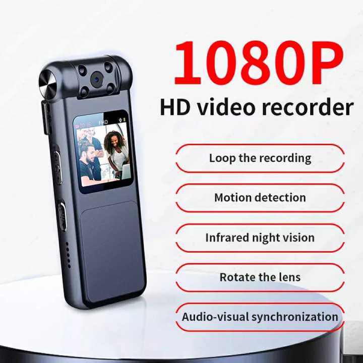 V18 HD 1080P Portable Security Night Vision Small Monitor Camera Sport DV Camcorder Video Recorder