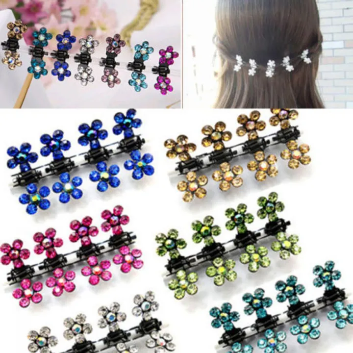 Girls%20Hairpins%20Crystal%20Flower%20Mini%20Barrettes%20Hair%20Claw%20Clamp%20Hair%20Clip%20Girls%20hair%20accessories%20-12%20Pcs%20/Set%20Fashion%20-%20Image%202