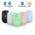 Wireless Mouse Wireless Computer Mouse Rechargeable Bluetooth Mouse Ergonomic Mause USB 2.4G Silent Bluetooth Mice For PC Laptop. 