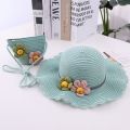 FEEDDI New infant girl cap beach cap cap beach straw hat cap baby baby shading summer fisherman cap. 