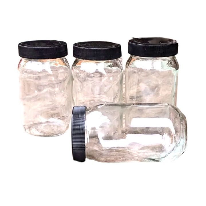 250ml,%2006/12%20pcs%20glass%20jar%20for%20kitchen%20&%20dining.%20Glassware%20Food%20Container%20with%20New%20Black%20Cap.%20-%20Image%205