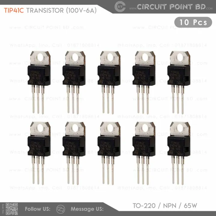 TIP41C%20TIP41%20TIP-41%20TIP%2041%20NPN%20Power%20Transistor,%20100V,%206A,%2065W,%203%20Pin%20General%20Purpose%20NPN%20Transistor,%20TO-220%20Packaging%20-%20(1%20/%202%20/%205%20/%2010%20Pcs%20Pack)%20-%20Image%203