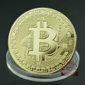 Bit Commemorative Medal Embossed Gold-Plated Silver-Plated Collection Coin Relief Three-Dimensional Metal Badge Crafts. 