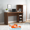 Andormahal Reading table/Computer table plus Book Shelf- Melamine Laminated Board (4ft by by 4.5ft by 16inch).
