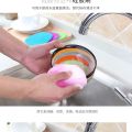 Kitchen Silicone products dish cleaner round dish brush rag silicone dish cleaner. 