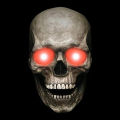 Halloween Joker Jaw Skull Helmet Halloween Horror Scary Cosplay Musk Party Decor Skull Terror Ghost Face LED Luminous Mask.