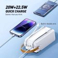 Remax Lesull Series 20W+22.5W CabledFast Charging Power Bank 60000mAh Rpp-565.