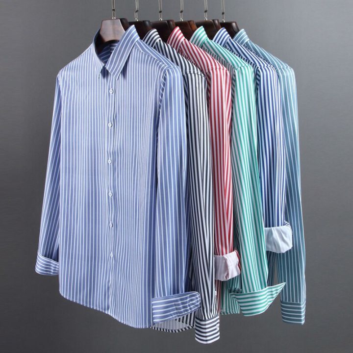 Men's%20Stretch%20Striped%20Shirt%20Long%20Sleeve%20Non%20Iron%20Button%20Up%20Stripe%20Business%20Formal%20Shirt%20Regular%20Fit%20Stylish%20Dress%20Shirts%20for%20Men%20-%20Image%208