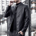 Fashion Classic Faux Pu Fashion Leather Jacket Biker Men Coats Top Grade New Brand Designer Streetwear Casual Mens Clothing. 