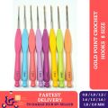 Crochet Hook Set | Different Sizes of Crochet Aluminum Hooks and Various Crocheting Size | Crocheting Set for Beginners and Experienced Crocheters.