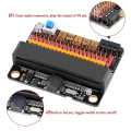 10X Micro-Bit Expansion Board IOBIT V2.0 Breakout Adapter Shield with Buzzer for BBC Micro:Bit Graphics Programming. 