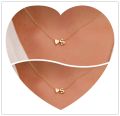 Simple Heart-shaped Letter Necklace Temperament With The Letter S Love Collarbone Chain Necklace. 