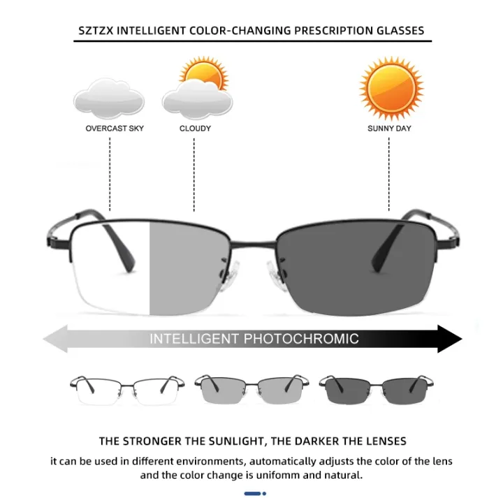 SZTZX%20Ultra-Light%20Photochromic%20Reading%20Glasses%20Men%20Anti%20Blue%20Ray%20Myopia%20Prescription%20Glasses%20Elastic%20Legs%20Optical%20Eyeglass%20Frame%20-%20Image%202
