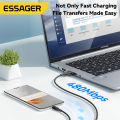 Essager 100W Cable USB C to Type C to Lighting PD Fast Charger Data 3 in 1 Quick Charging Cord For Macbook iPhone Samsung Xiaomi.