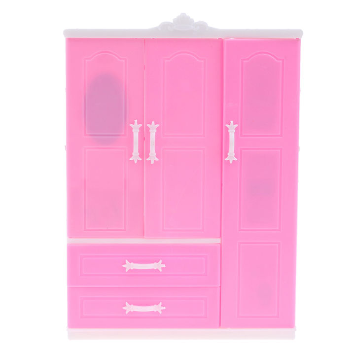 1/12%201/6%20Dollhouse%20Miniature%20Pink%20Plastic%20Wardrobe%20for%20Dolls%20House%20Accessories%20For%20Toy%20Accessories%20-%20Image%205