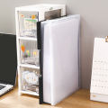 WORTHBUY Multifunctional Plastic Storage Box For Office Supplies Transparent A4 Paper Storage Case Home Desktop Organizer. 