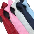 New Classic Silk Men Tie Plaid Striped Neck Ties 8cm Navy Blue Ties for Men Formal Wear Business Suit Wedding Party Gravatas. 