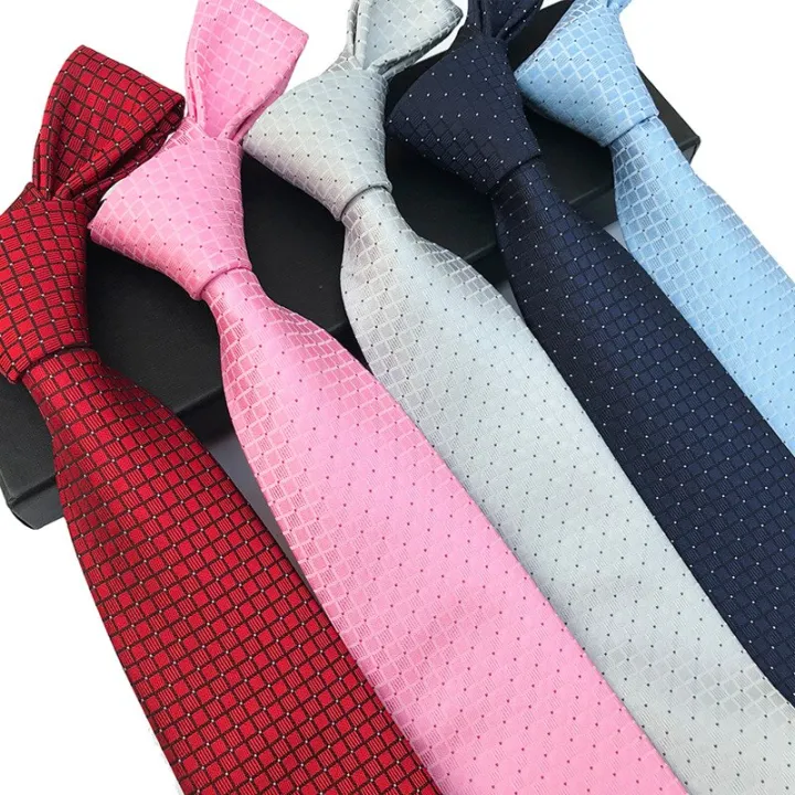 New%20Classic%20Silk%20Men%20Tie%20Plaid%20Striped%20Neck%20Ties%208cm%20Navy%20Blue%20Ties%20for%20Men%20Formal%20Wear%20Business%20Suit%20Wedding%20Party%20Gravatas%20-%20Image%203
