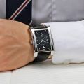 Stylish Men's Square Watch WWOOR Business Quartz Watch For Men Gold Black Leather Waterproof Date Wrist Watch relogio masculino. 