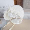 【beauty code store】（NEW）Lace Baby Soft Newborn Girl Accessories Princess Summer Solid Flower Infant Baby Hat Bonnet Cap. 