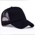 Premium Quality Black Half Foam Net Styles Cap For Men.