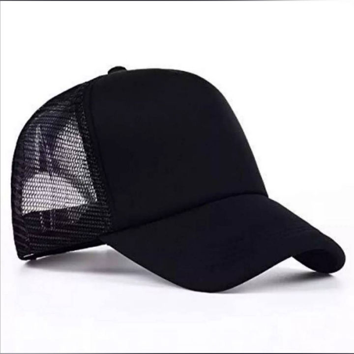 Premium%20Quality%20Black%20Half%20Foam%20Net%20Styles%20Cap%20For%20Men%20-%20Image%202