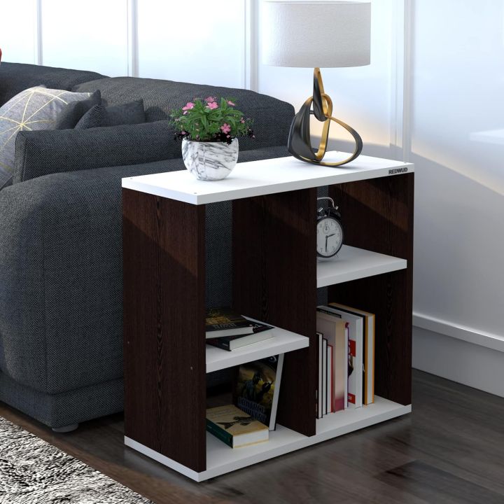 RK Engineered Wood Bed Side Table/Sofa Side Table/End Table/Books Storage Organizer/Corner Table/Book Shelf/ Corner Stand for Living Room