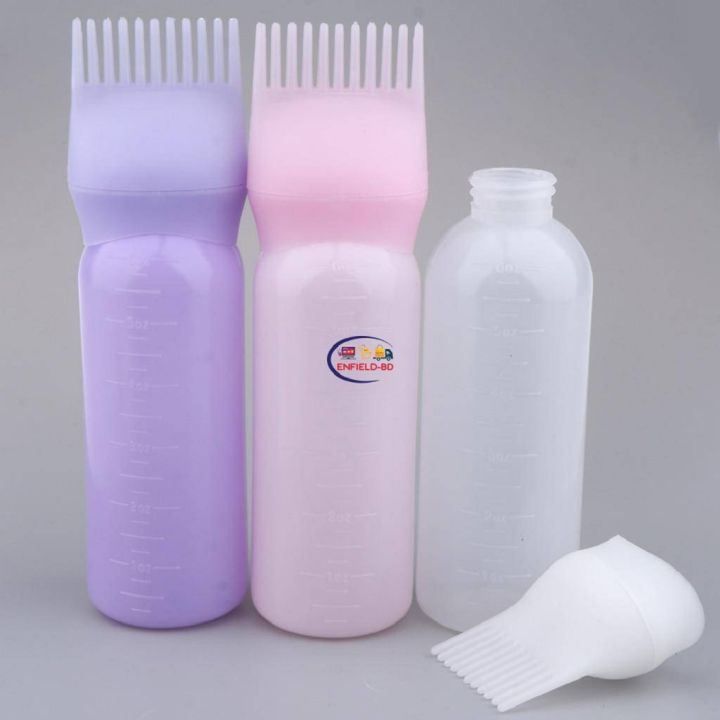 Oil Bottle- Oil Comb- Hair Tools Applicator Brush Bottles- 120ml