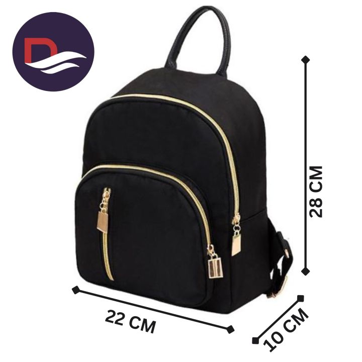 Fashionable%20Nylon%20Fabric%20Waterproof%20Small%20Backpack%20Bag%20for%20Women's%20-%20Image%202