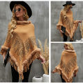 New Vintage Style Crochet Fringed Tassel Pullover/Cape/Poncho for ladies. 