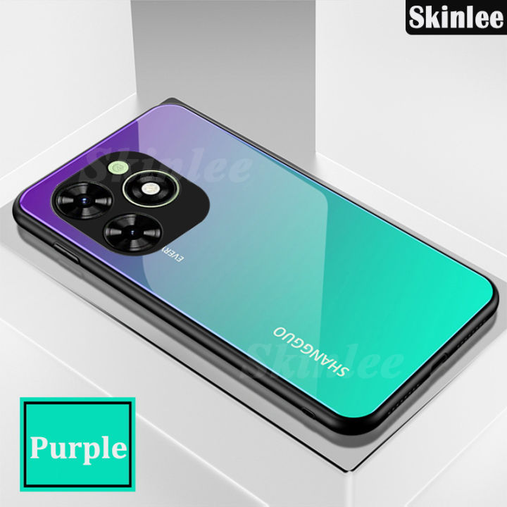 Phone%20case%20For%20Tecno%20Spark%20Go%202024%20Back%20cover%20Gradient%20Tempered%20Glass%20Protector%20Mirror%20Hard%20Cover%20For%20Tecno%20Spark%20Go%202024%20Cover%20cases%20-%20Image%203