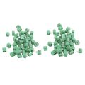 100 Pieces 2 Pin 5 mm Pinch PCB Mount Screw Terminal Block Connector 300V 10A (Green).