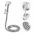 Toilet Push Shower Set - ABS Plastic Head and Stainless Steel Chain.
