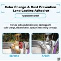 Sanvo Spray Paint (318 Bright Chrome) Metallic Bright Chrome Color Aerosol Spray Paint.