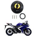 Motorcycle Fuel Tank Cap Gasoline Cover Parts Accessories for YAMAHA YZF R1 R3 R6 R15 R25 MT07 CNC Gold. 