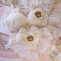 Superman Girls Plush Bear Underwear Cute No Steel Rings Gather Cat Claw Bra Set Comfortable Women Lingerie with Panties Suit. 
