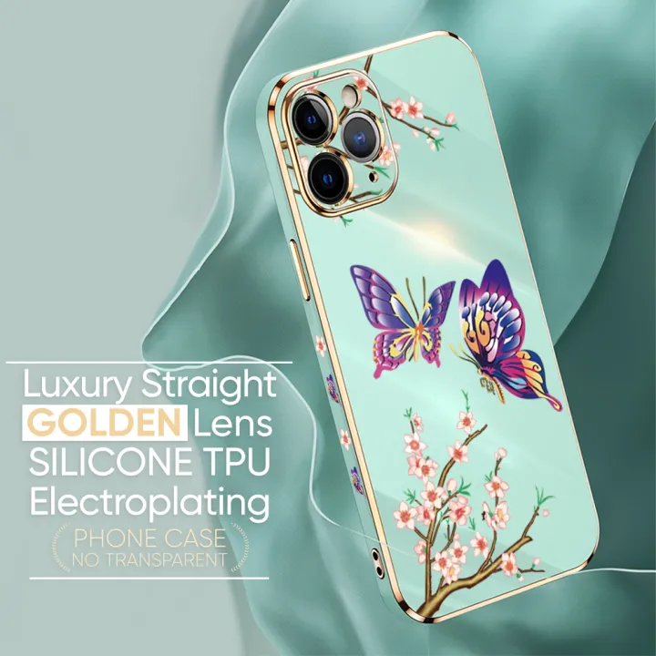 Jizetin%20(Free%20Lanyard)%20for%20Tecno%20Spark%2010%20Pro%20Back%20Cover%20Peach%20Blossom%20and%20Butterfly%20Luxury%206D%20Plating%20Case%20Side%20Pattern%20Soft%20Silicone%20Square%20Mobile%20Phone%20Cases%20-%20Image%204