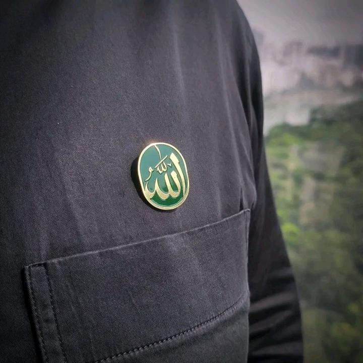 Label Pin for all lapel pin , allah name