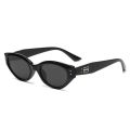Round Face Cat Eyes Frame Sunglasses Glasses.