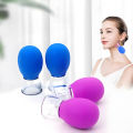 Facial Vacuum Massage Cup, Silicone Suction Massage Tool for Face Skin Care, Portable Face Cupping Massager for Home Beauty Use.