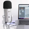 Furry Windshield Foam Microphone Windshield-for Blue Yeti, Blue Yeti Pro USB Microphone Windshield Pop-Up Filter (2Pcs). 