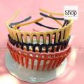 2 Pieces Teeth Hair Band For Girl (Randomly color). 