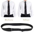 Men's Shirt Holders, Trouser Belts, Invisible Elastic Belt, Men's Shirt Stays, Elastic Jumper Band, Invisible Women's Belt with Flat Buckle, Non-Slip, Adjustable.