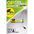 Gp অ্যালকালাইন ব্যাটারি 27a/mn27 12v সুপার [gp27a] - 12v battery. 
