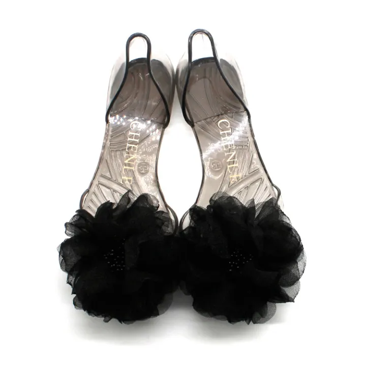 Cross-border%20crystal%20slippers%20flat%20soles%20transparent%20fish%20mouth%20flat%20sandals%20women's%20fashion%20peony%20flower%20light%20breathable%20jelly%20shoes%20-%20Image%203
